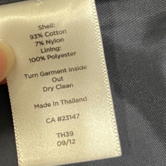 Talbots Retro Striped Metallic Thread Mandarin Collar Jacket – Size 8 - Picture 4 of 7